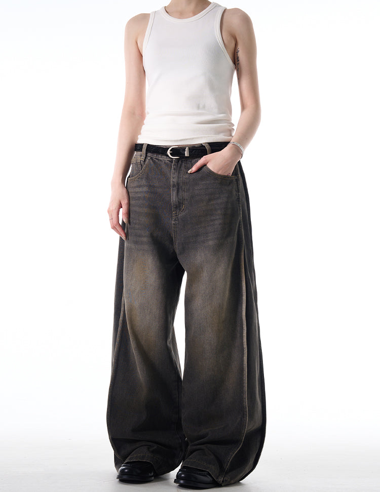MADWITCH WASHED DISTRESSED JEANS #CK5390