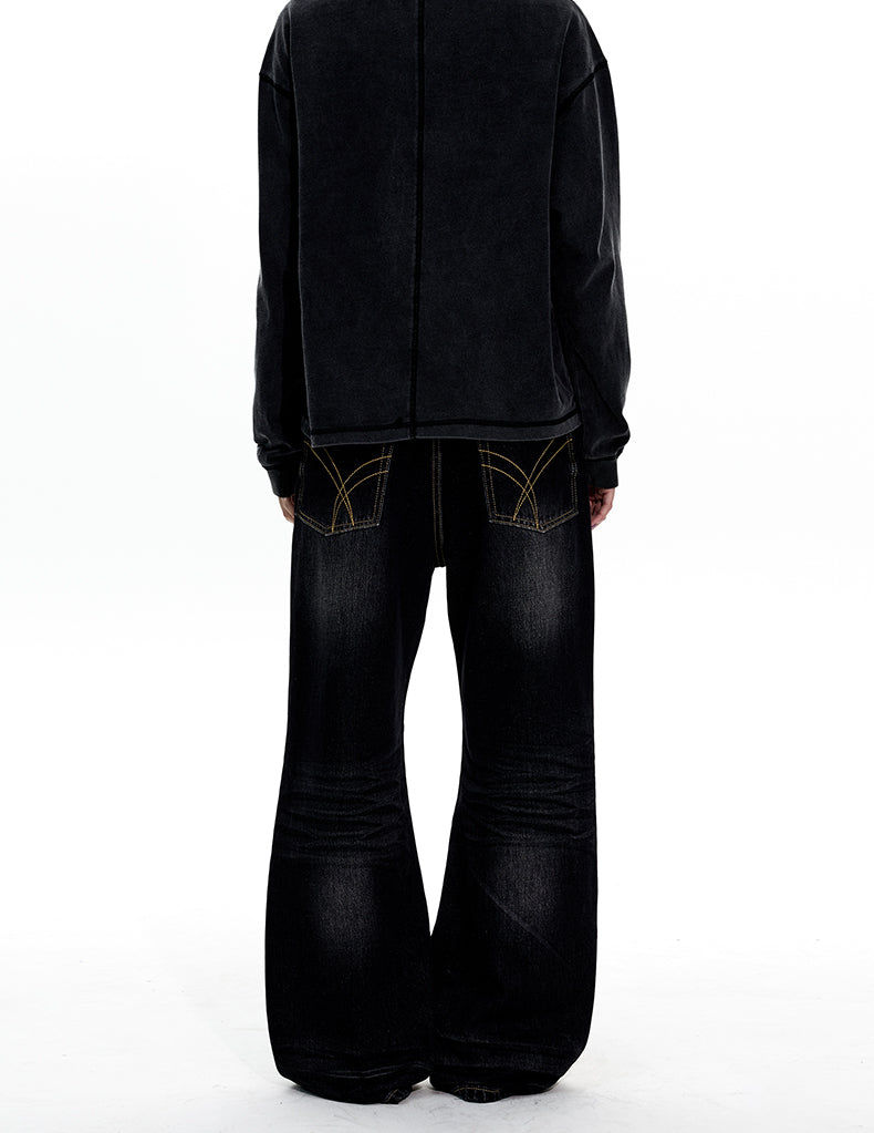 MADWITCH NARROW WASH FLARE JEANS #6118