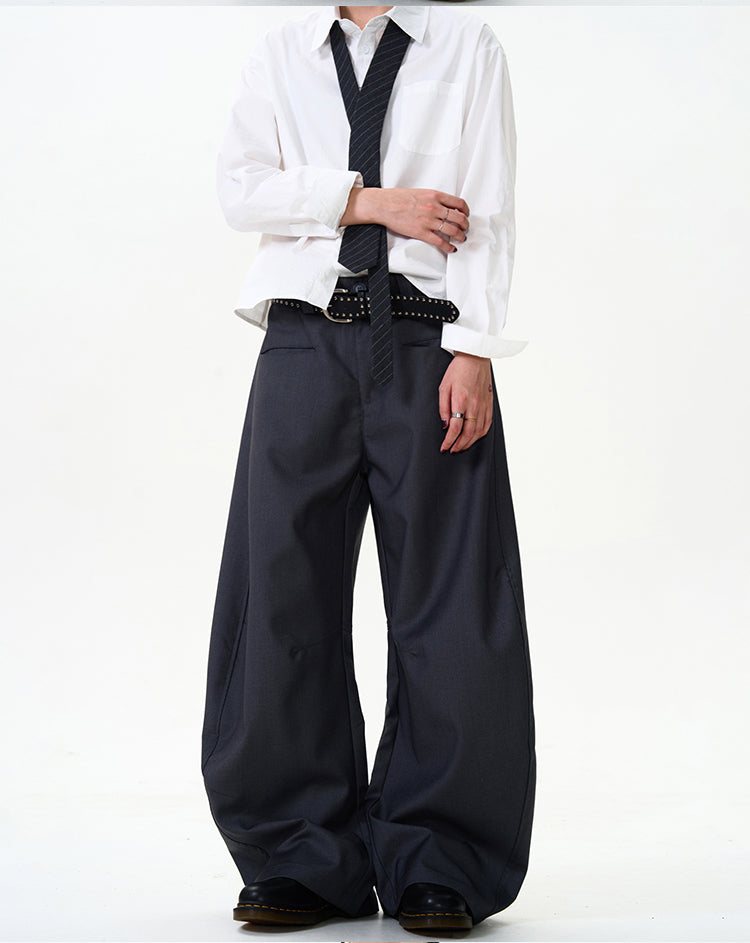 MADWITCH SLIM FIT CURVED CUT DRESS PANTS #CK6586