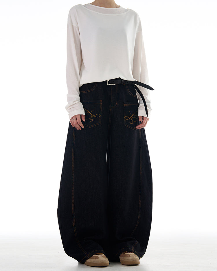 MADWITCH REVERSED FRONT AND BACK DENIM JEANS #NB128
