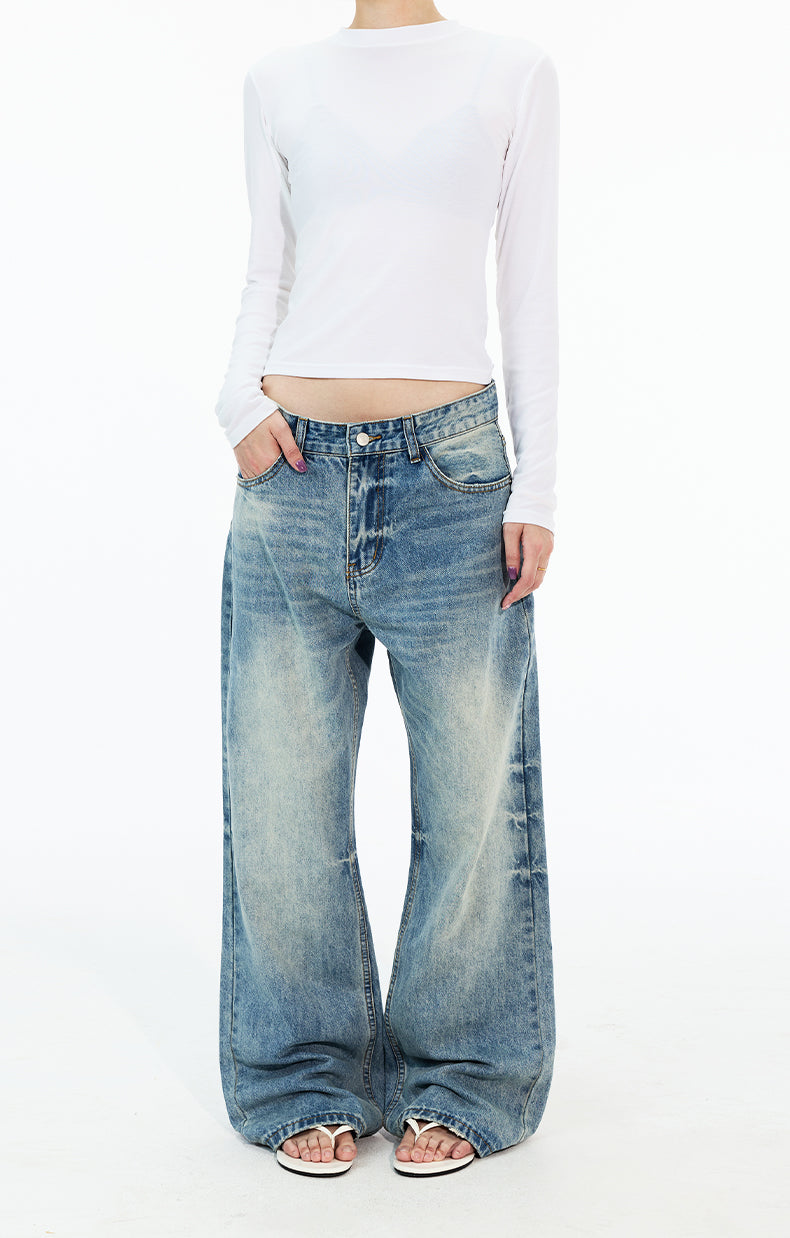 MADWITCH FADED STRAIGHT LEG JEANS #G6927