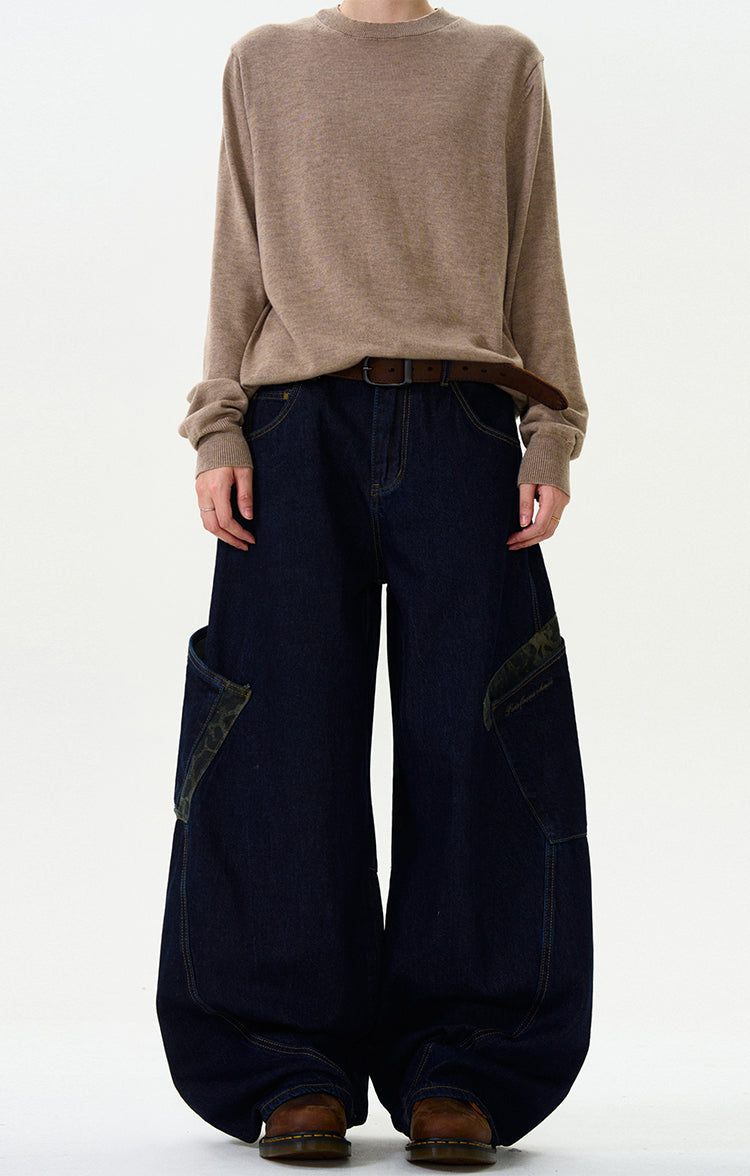 MADWITCH CAMOUFLAGE PATCHWORK PANTS #L467