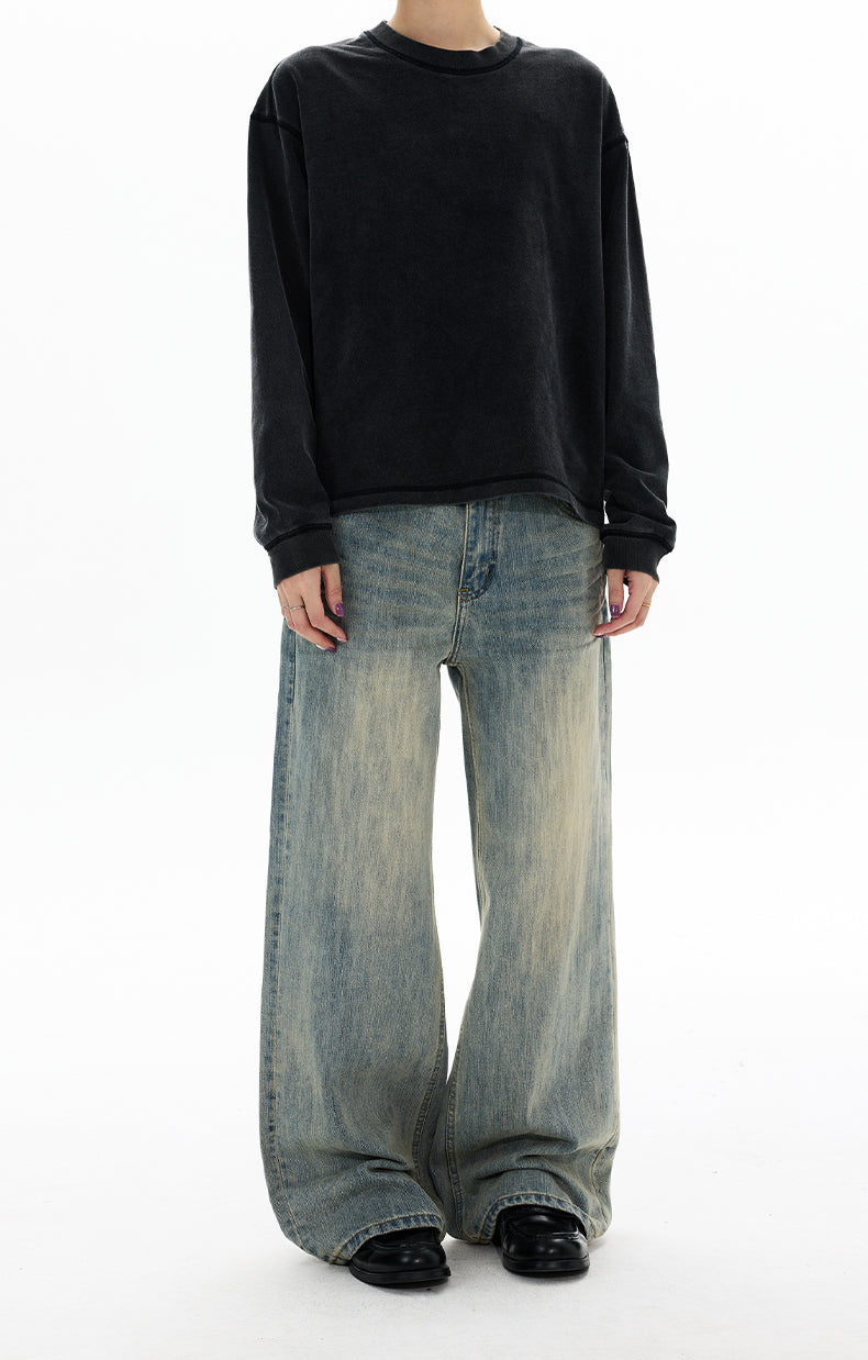 MADWITCH BAMBOO WASH STRAIGHT JEANS #GPC5577N