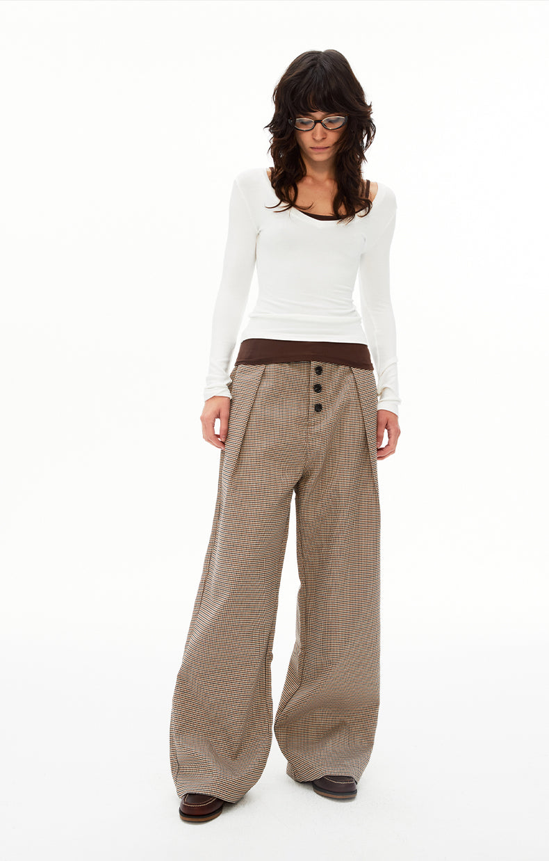 MADWIT HERITAGE DRAPED TROUSERS #CK6929