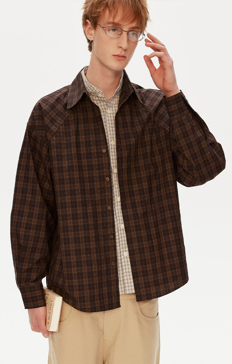 MADWITCH PREPPY PLAID SHIRT #991156