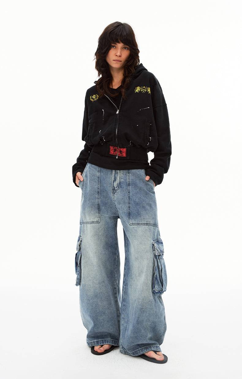 MADWIT UTILITY WASH JEANS #G6856