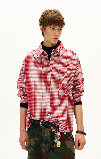 MADWITCH UNISEX VERSATILE CHECKERED SHIRT #CR6213