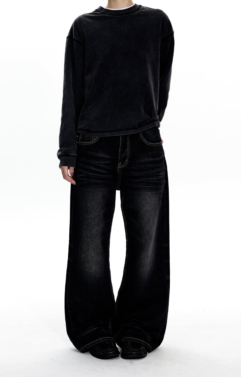 MADWITCH NARROW WASH FLARE JEANS #6118