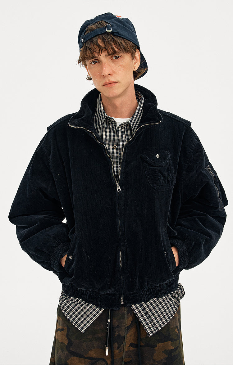 MADWITCH CORDUROY WORKWEAR QUILTED JACKET #25558