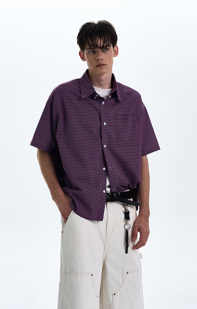 MADWITCH VINTAGE PLAID SHIRT #CR223