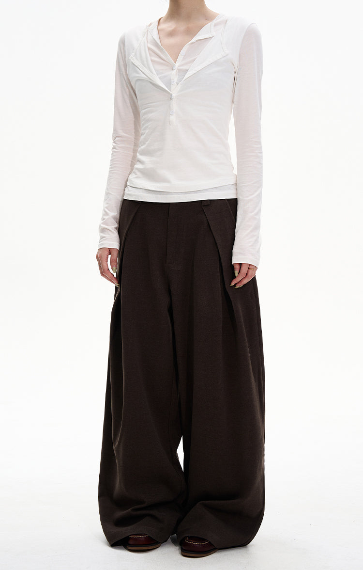MADWITCH PLEAT DRAPE TROUSERS #UTU038