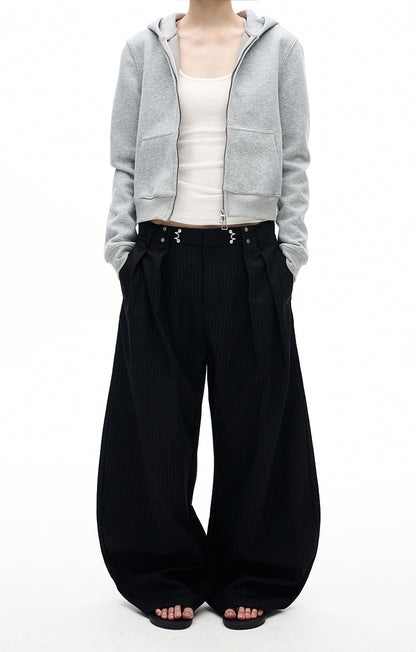 MADWITCH VINTAGE STRIPED WIDE PANTS #CK6857