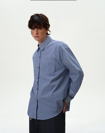 MADWITCH BLUE CHECKERED SHIRT #8929