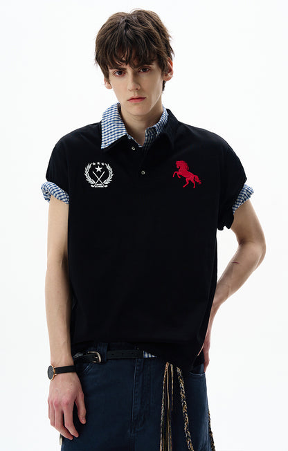 MADWITCH BADGE EMBROIDERED POLO #251388