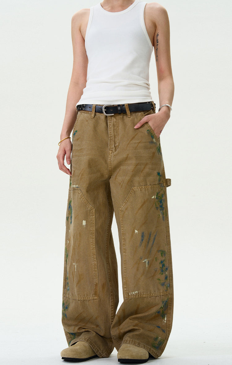 MADWITCH STRAIGHT LEG LOGGER PANTS #D1669