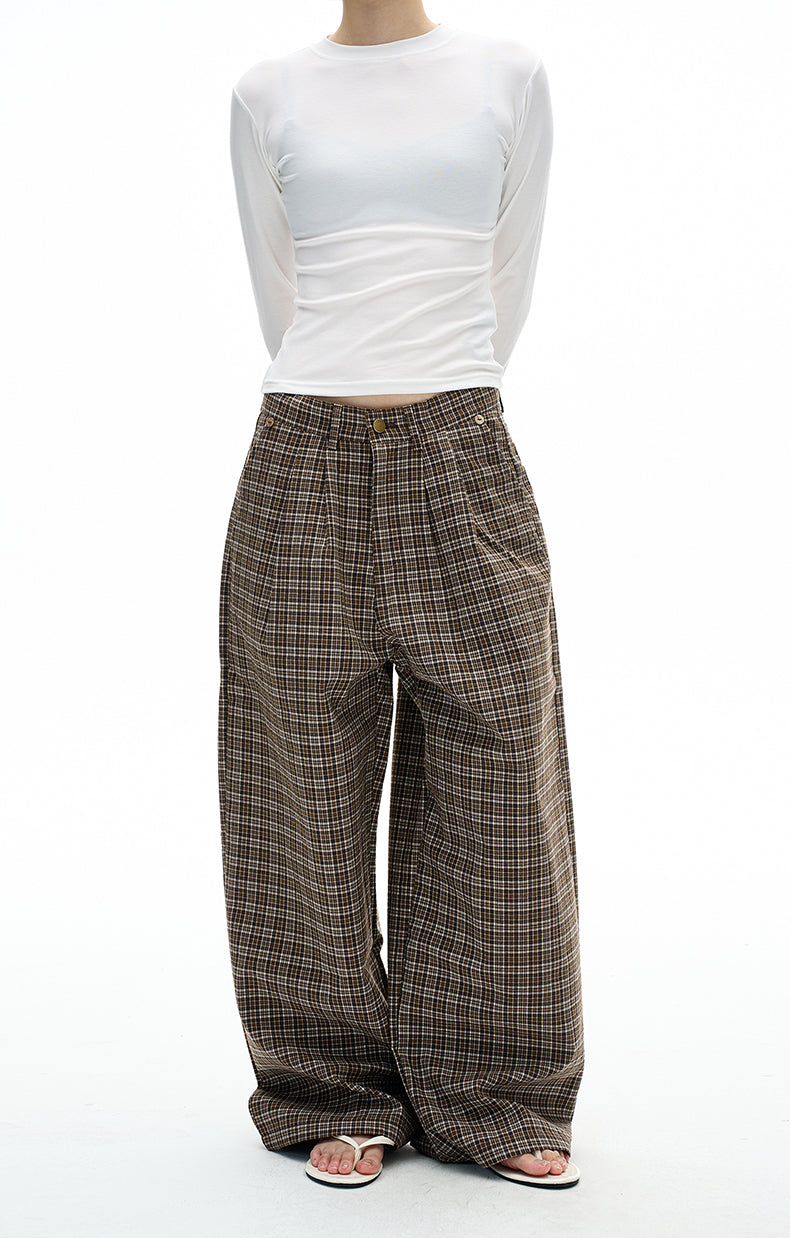 MADWITCH PLEAT TWEED PANTS #C950