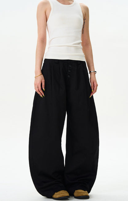 MADWITCH BUTTON-FLY BAGGY CASUAL PANTS #CK6613