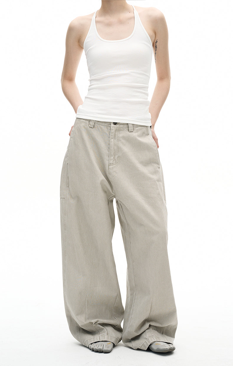 MADWITCH VINTAGE DISTRESSED STRAIGHT JEANS #CK6876