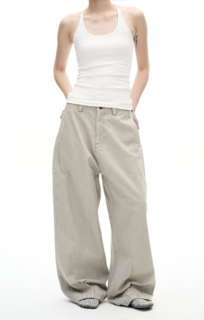 MADWITCH VINTAGE DISTRESSED STRAIGHT JEANS #CK6876
