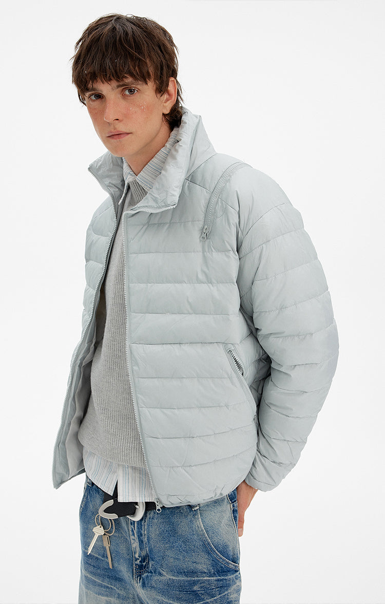 MADWITCH MINIMALIST ZIP PUFFER JACKET #BM313