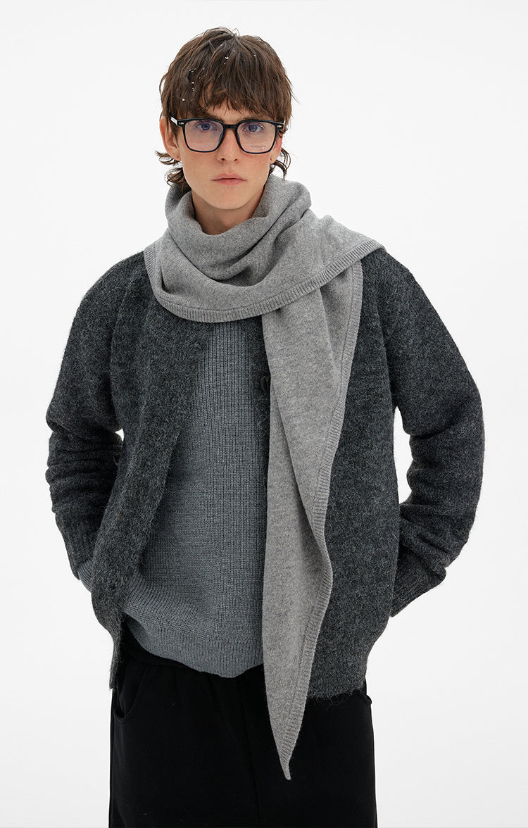 MADWITCH ATMOSPHERIC BUTTONED WOOL CARDIGAN #27399