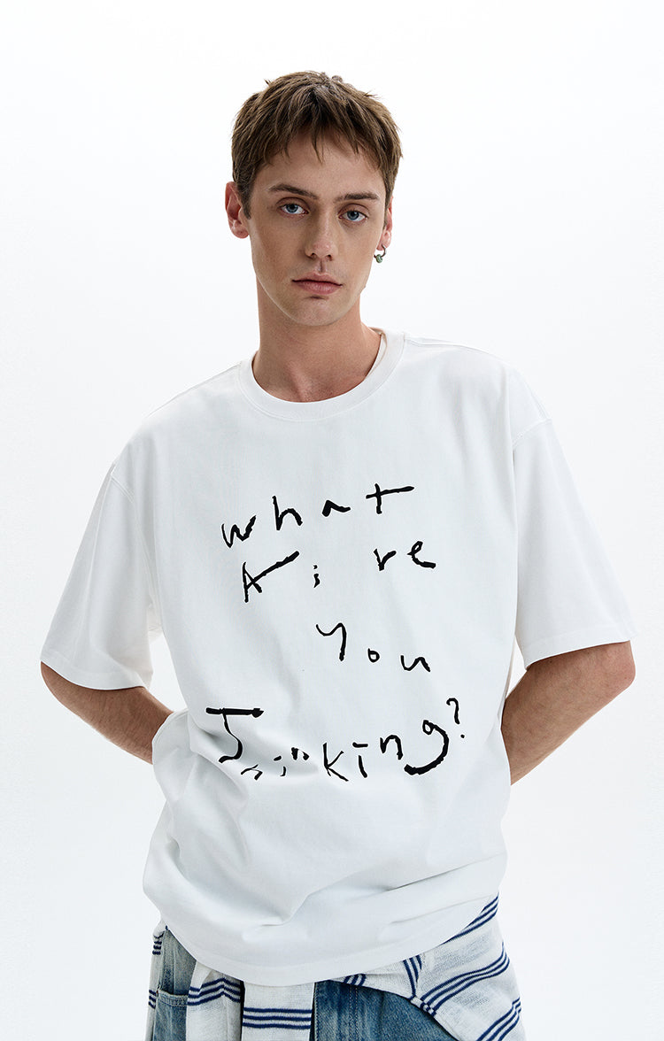 MADWITCH HAND DRAWN GRAPHIC TEE #UT007