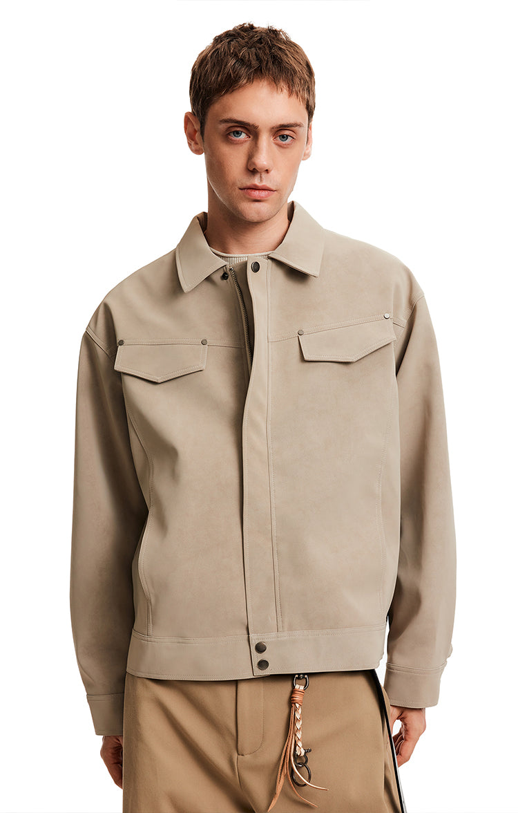 MADWITCH BARN SUEDE JACKET #C346Q25