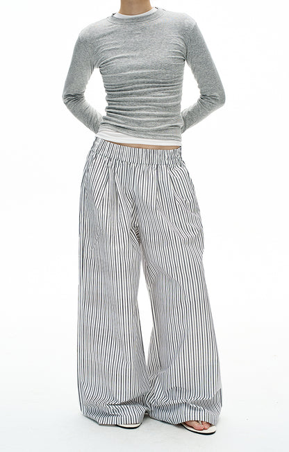 MADWITCH LAZY STRIPE TROUSERS #C935