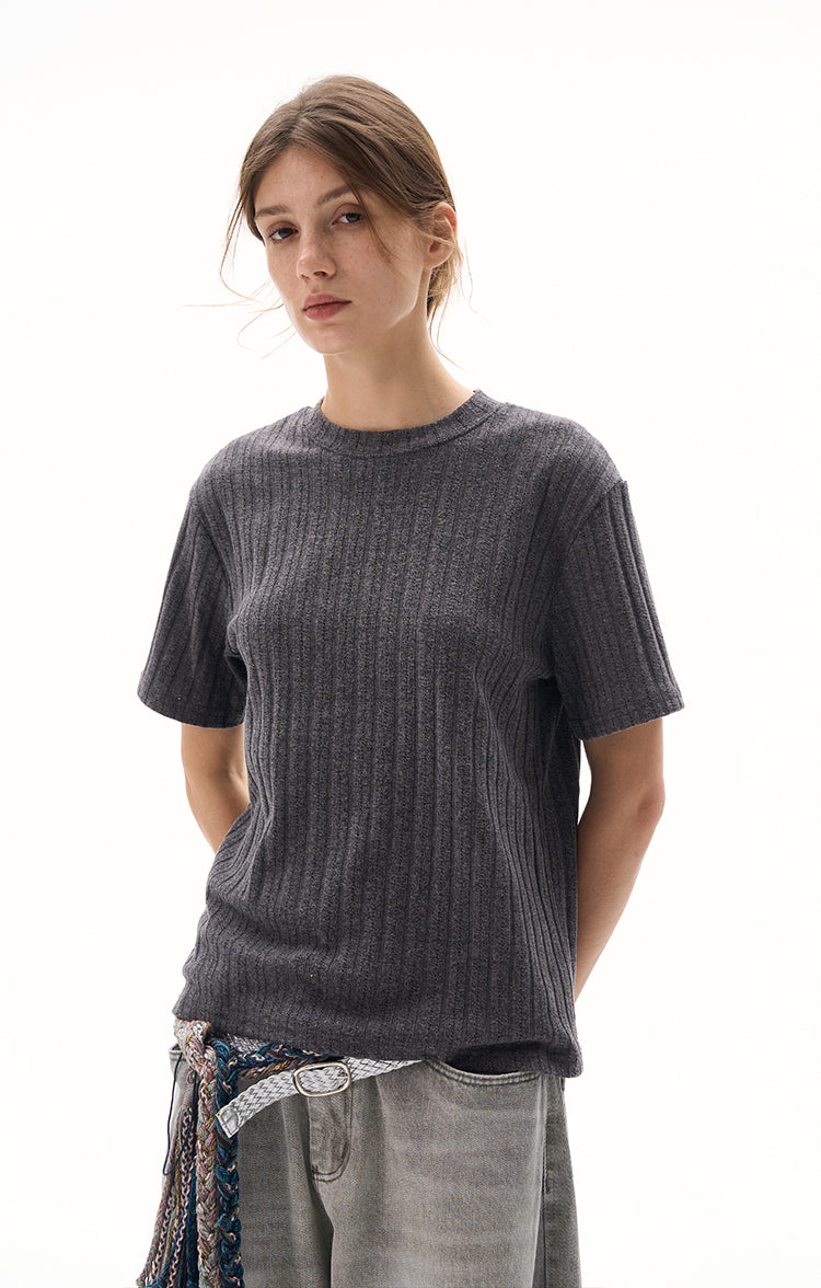 MADWITCH CLASSIC CREW KNIT TSHIRT #R2409