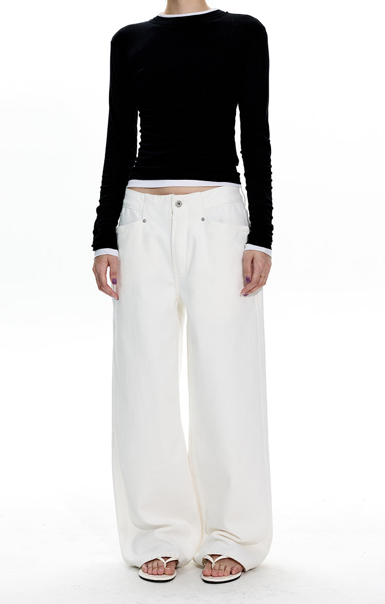 MADWITCH CLEAN FIT STRAIGHT LEG JEANS #CK3561