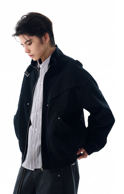 MADWITCH STAND COLLAR UTILITY JACKET #BE23