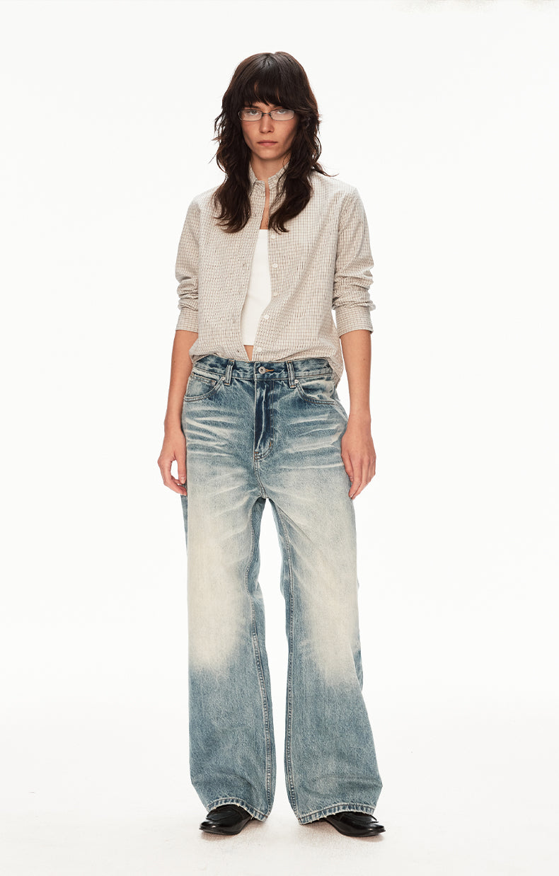 MADWIT VINTAGE STRAIGHT JEANS #GP9783