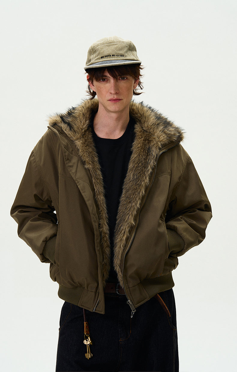 MADWITCH FAUX FUR PARKA COAT #990219