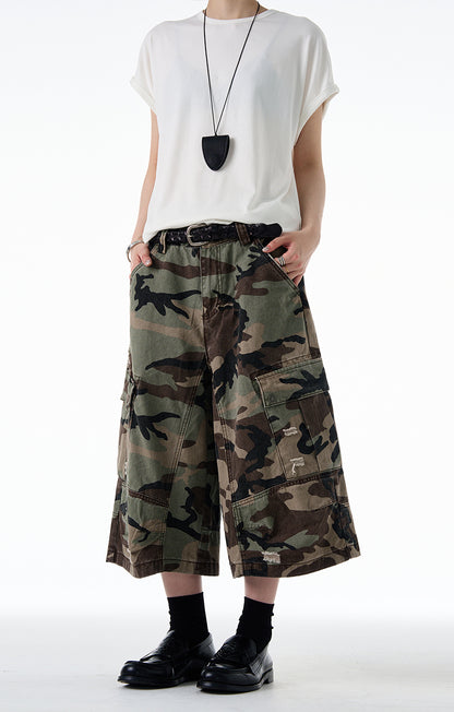 MADWITCH DISTRESSED CAMO CARGO #CK3512D