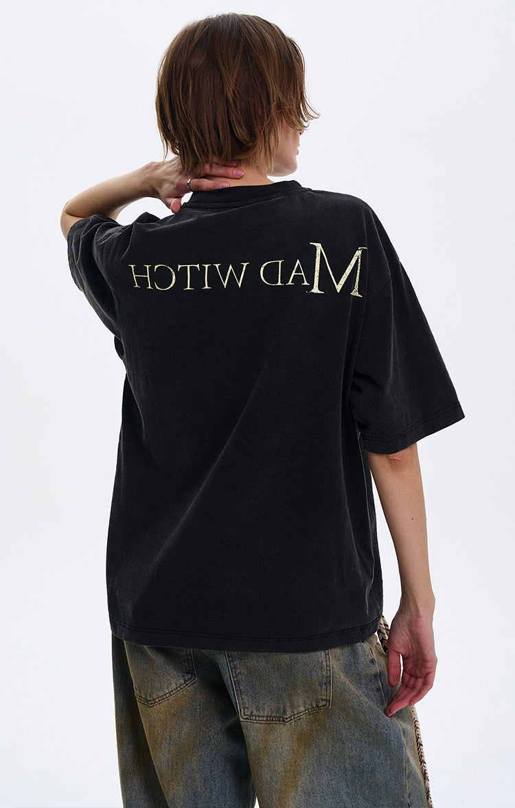 MADWITCH INS STYLE CASUAL SHORT-SLEEVE T-SHIRT #MD4139