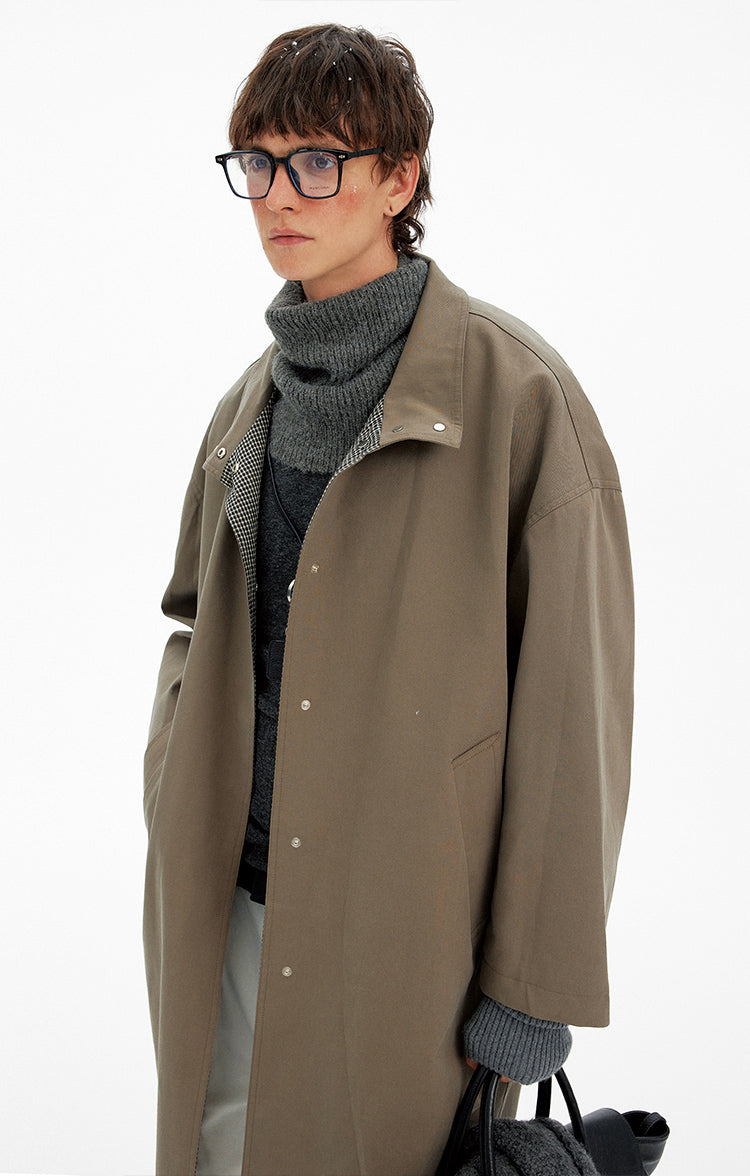 MADWITCH ATMOSPHERIC PLAID LONG COAT #NZ102
