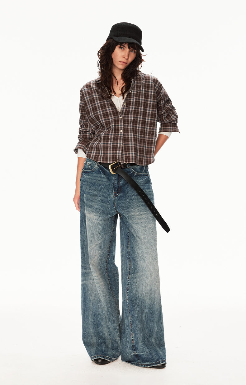 MADWIT HIGH STREET WIDE JEANS #DR8812