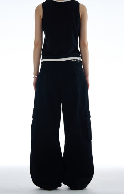 MADWITCH VINTAGE MULTI-POCKET CARGO PANTS #CK6650