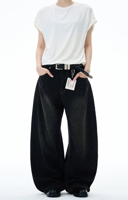 MADWITCH WASHED LEOPARD FLARE PANTS #BNK157