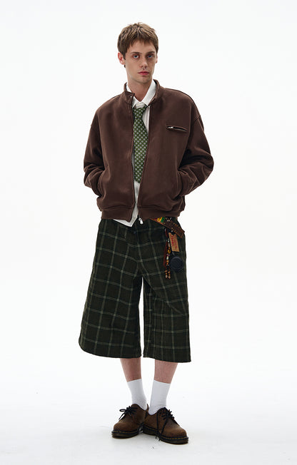 MADWITCH UNISEX MINIMALIST STAND COLLAR JACKET #AB1080