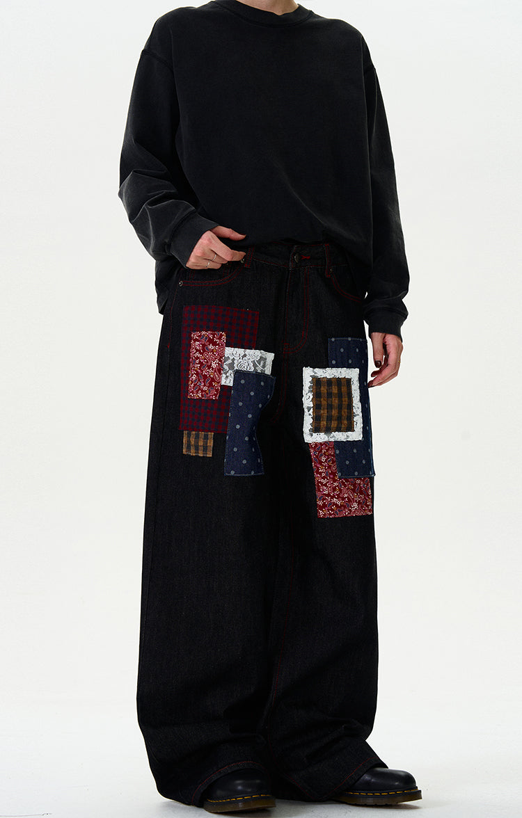 MADWITCH PATCHWORK ORIGINAL DENIM JEANS #WHOA077