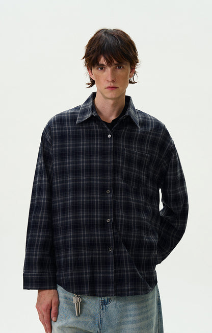 MADWITCH CASUAL PLAID SHIRT #8923