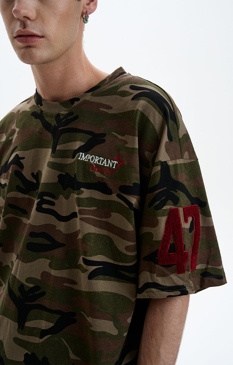 MADWITCH CHCAMO EMBROIDERED TEE #8770