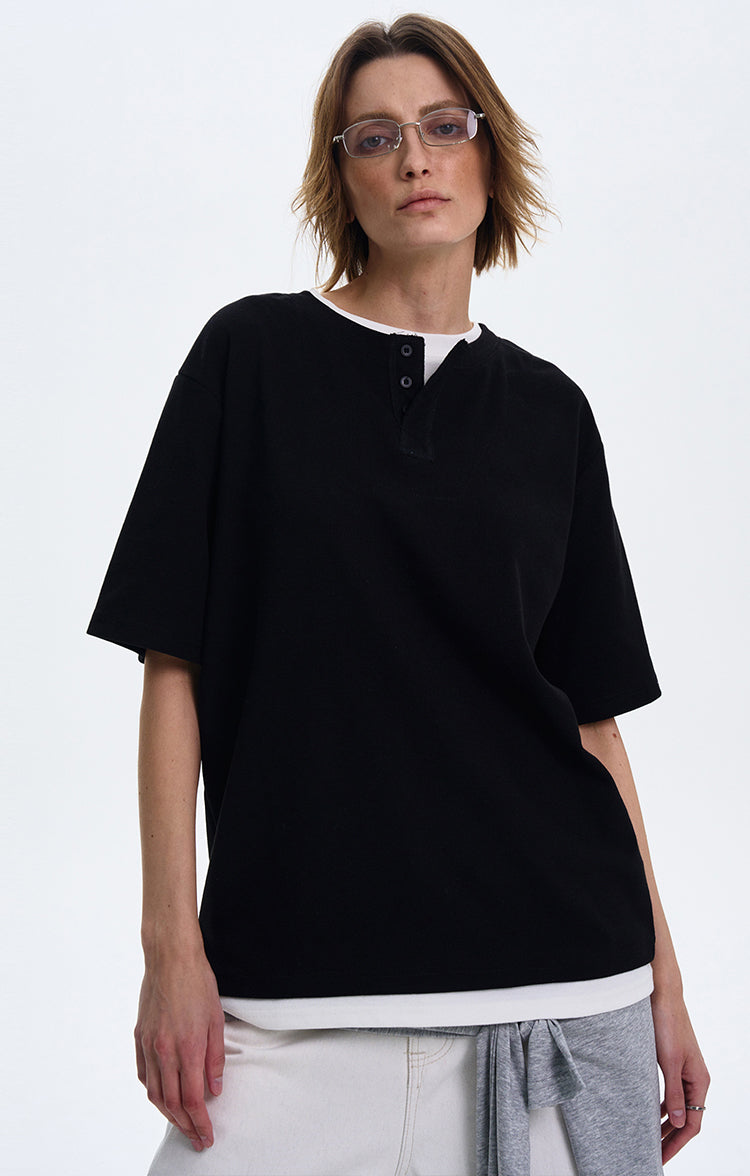 MADWITCH LAYERED DESIGN SHIRT #AW2549