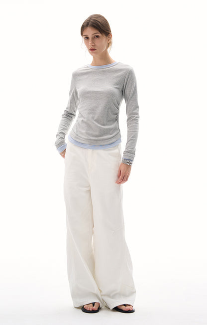 MADWITCH WAIST-CINCH STRIPED TOPS #DD3350