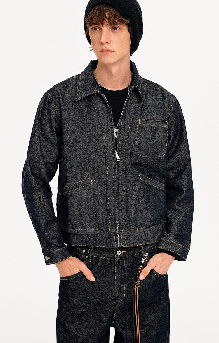 MADWITCH RAW DENIM MULTI-POCKET JACKET #CW1337