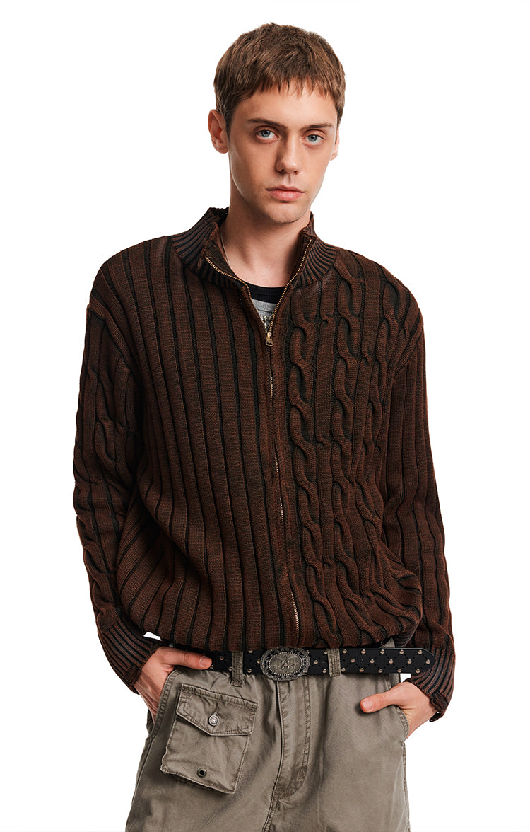 MADWITCH RIB TWIST KNIT #AK069