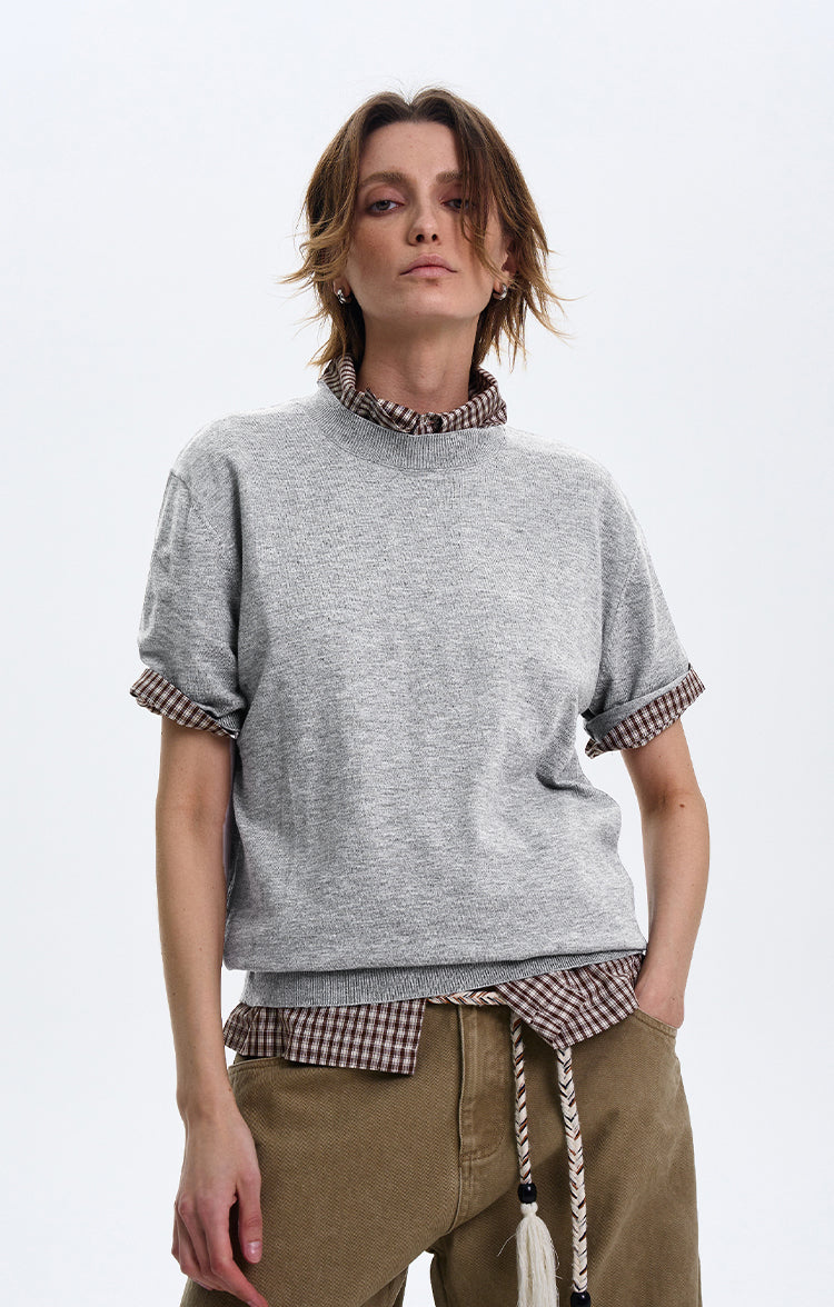 MADWITCH MINIMALIST CREW NECK CASUAL T-SHIRT #27331