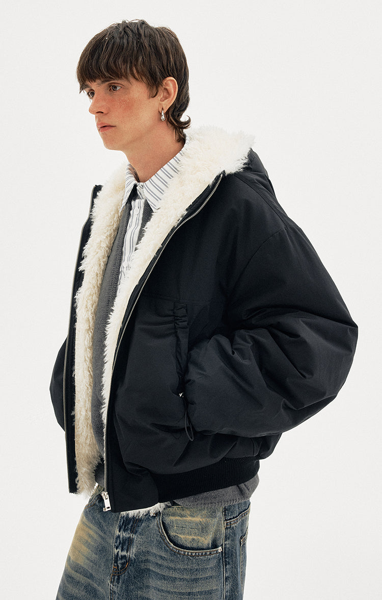 MADWITCH FLEECE HOODED COAT #M377