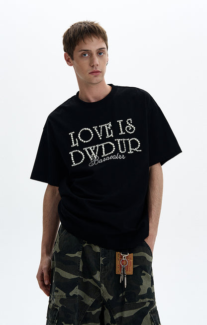 MADWITCH PEARL STUDDED TEE #5865